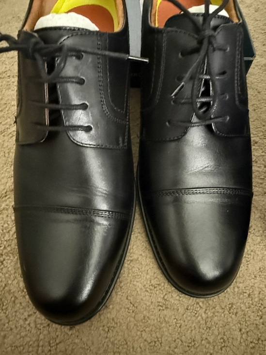Florsheim Black Midtown Cap Oxford Dress Men’s Shoes 11 D New In Box main image 4